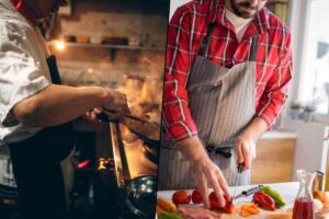 Cucinare al ristorante e in casa