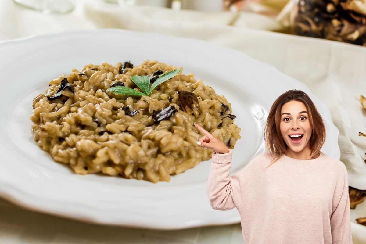 ricetta funghi risotto